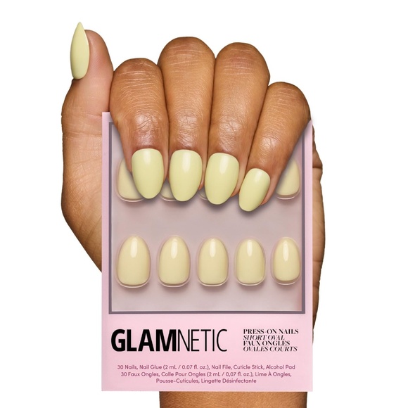 Glamnetic Press On Nails Pastel Yellow - Picture 1 of 8